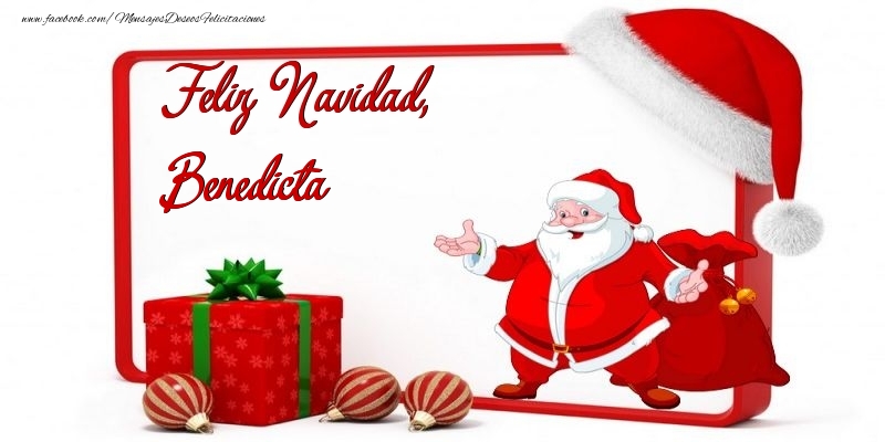 Felicitaciones de Navidad - Papá Noel | Feliz Navidad, Benedicta