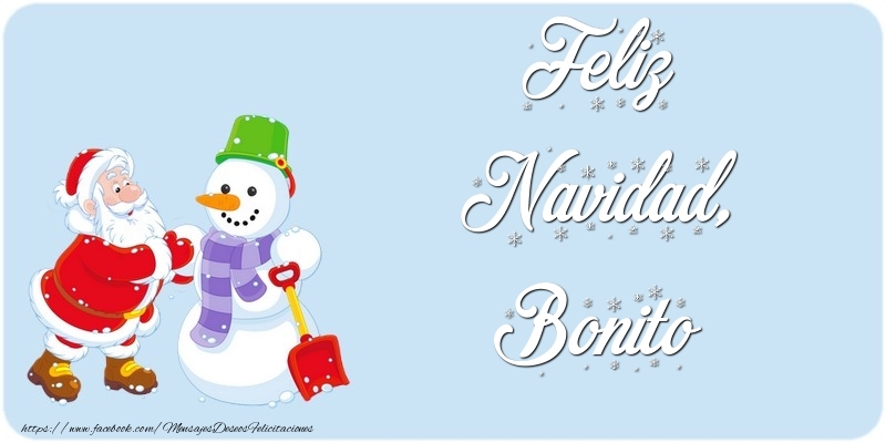 Felicitaciones de Navidad - Muñeco De Nieve & Papá Noel | Feliz Navidad, Bonito