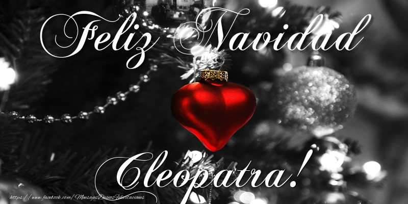 Felicitaciones de Navidad - Feliz Navidad Cleopatra!