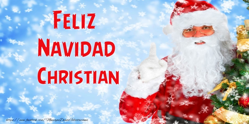 Felicitaciones de Navidad - Papá Noel | Feliz Navidad Christian