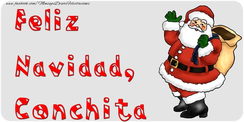 Felicitaciones de Navidad - Papá Noel | Feliz Navidad, Conchita