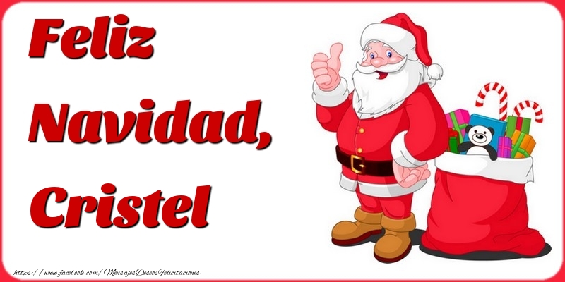  Felicitaciones de Navidad - Papá Noel & Regalo | Feliz Navidad, Cristel