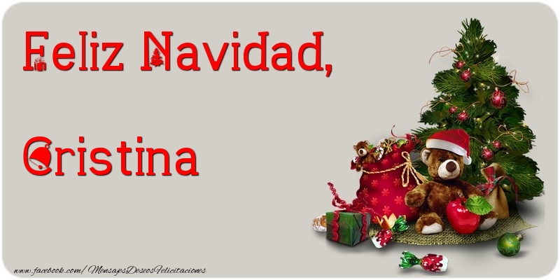 Felicitaciones de Navidad - Árbol De Navidad | Feliz Navidad, Cristina