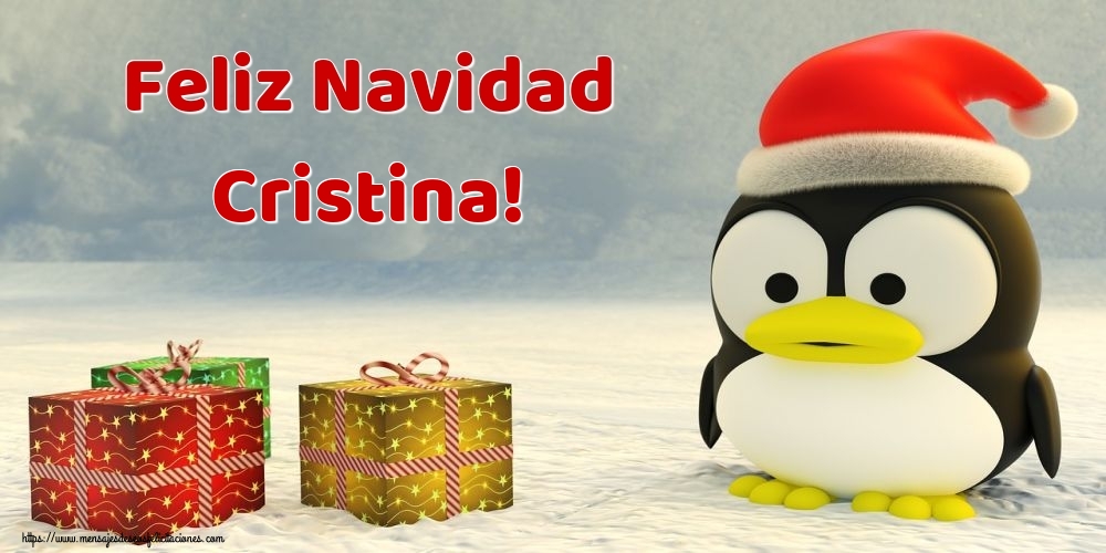  Felicitaciones de Navidad - Regalo | Feliz Navidad Cristina!