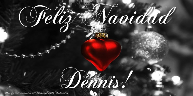 Felicitaciones de Navidad - Bolas De Navidad | Feliz Navidad Dennis!