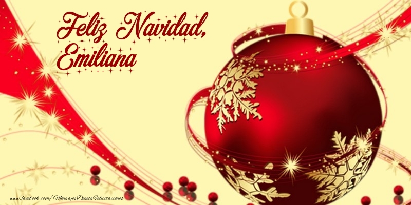 Felicitaciones de Navidad - Bolas De Navidad | Feliz Navidad, Emiliana