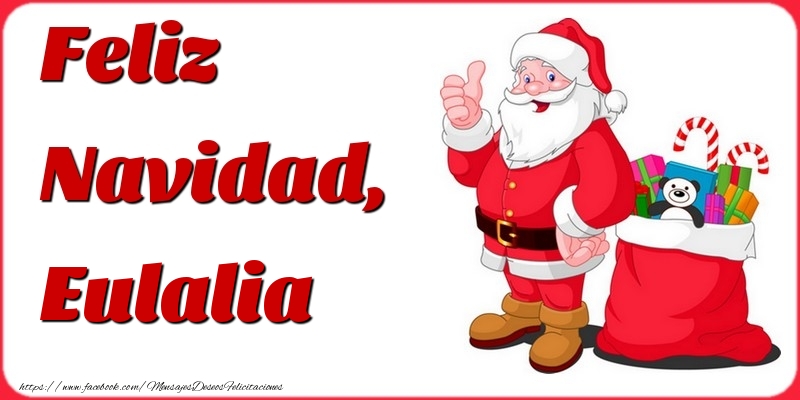Felicitaciones de Navidad - Papá Noel & Regalo | Feliz Navidad, Eulalia