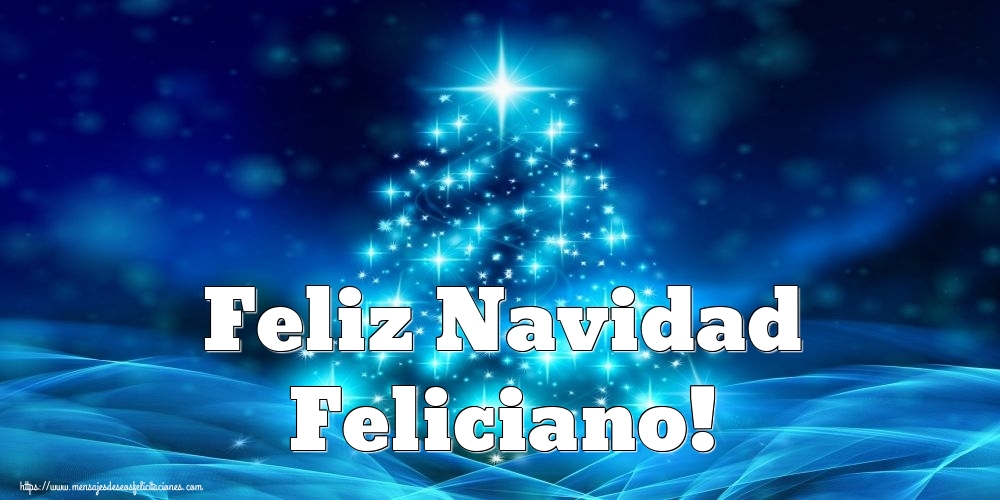 Felicitaciones de Navidad - Árbol De Navidad | Feliz Navidad Feliciano!