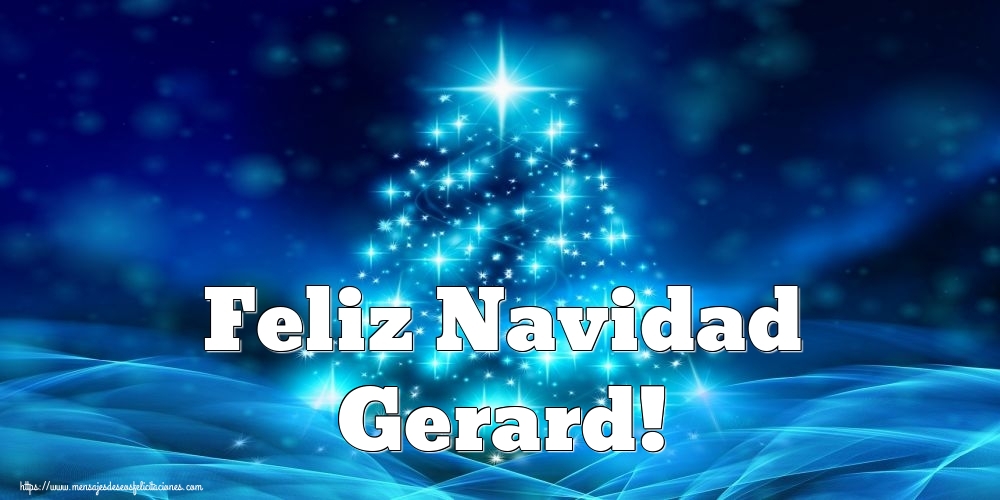 Felicitaciones de Navidad - Árbol De Navidad | Feliz Navidad Gerard!