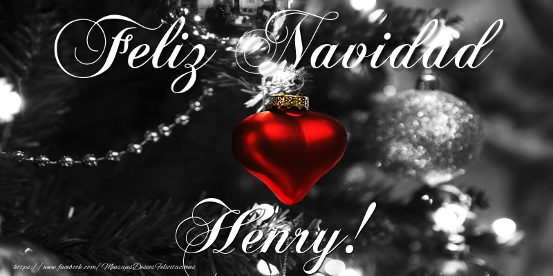 Felicitaciones de Navidad - Feliz Navidad Henry!