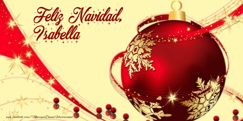 Felicitaciones de Navidad - Bolas De Navidad | Feliz Navidad, Isabella