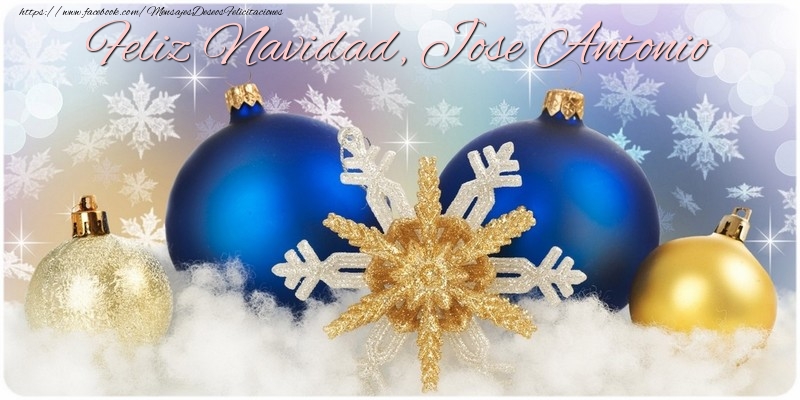 Felicitaciones de Navidad - Bolas De Navidad | ¡Feliz Navidad, Jose Antonio!