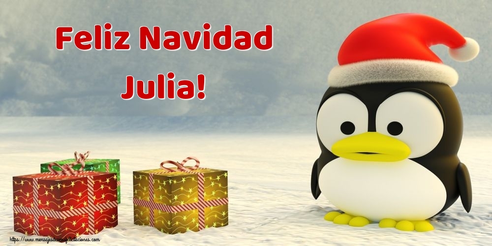  Felicitaciones de Navidad - Regalo | Feliz Navidad Julia!