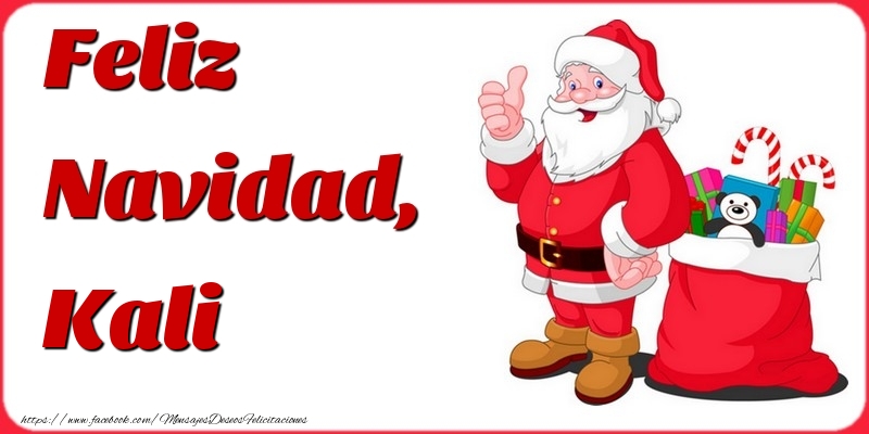 Felicitaciones de Navidad - Papá Noel & Regalo | Feliz Navidad, Kali