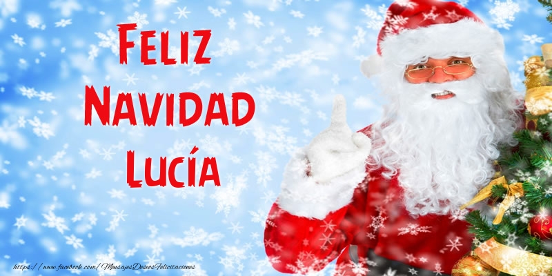 Felicitaciones de Navidad - Feliz Navidad Lucía