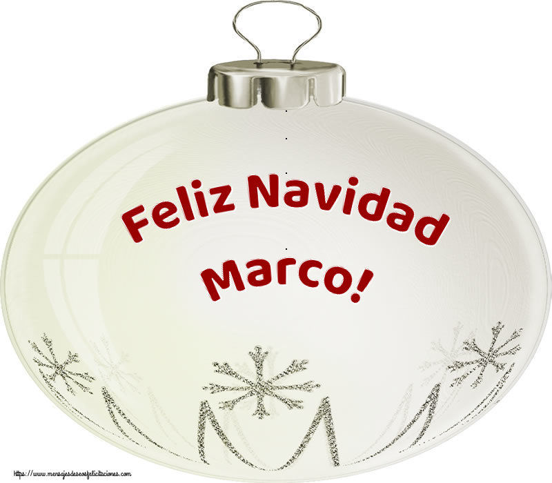 Felicitaciones de Navidad - Globos | Feliz Navidad Marco!