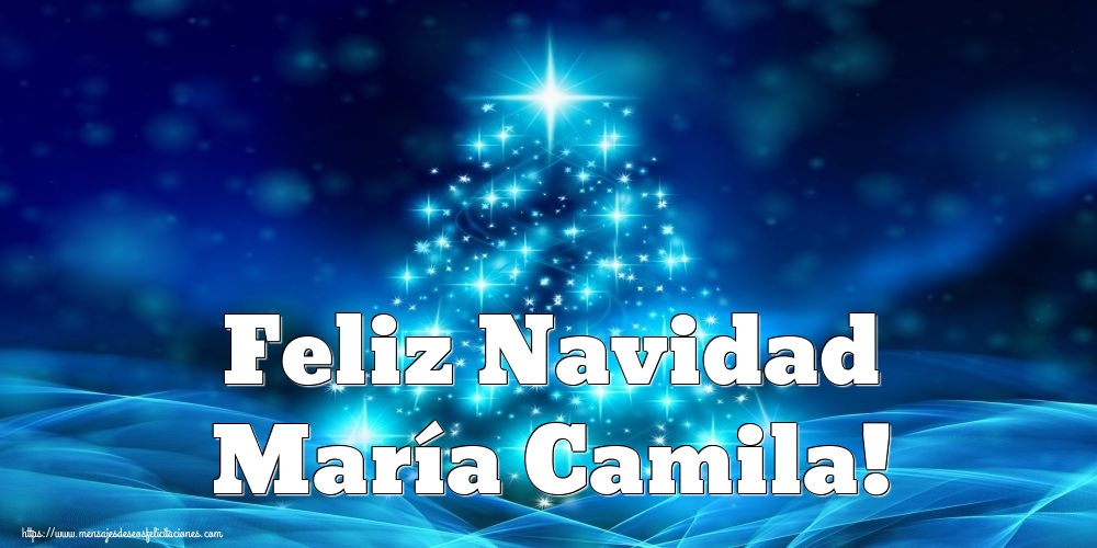Felicitaciones de Navidad - Árbol De Navidad | Feliz Navidad María Camila!