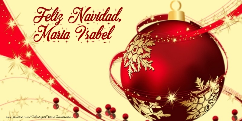 Felicitaciones de Navidad - Bolas De Navidad | Feliz Navidad, Maria Isabel