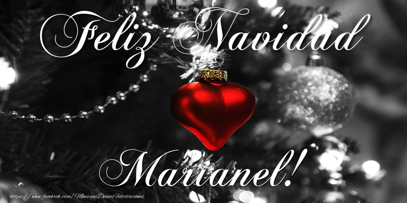Felicitaciones de Navidad - Bolas De Navidad | Feliz Navidad Marianel!