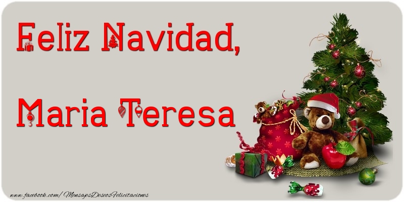 Felicitaciones de Navidad - Árbol De Navidad | Feliz Navidad, Maria Teresa