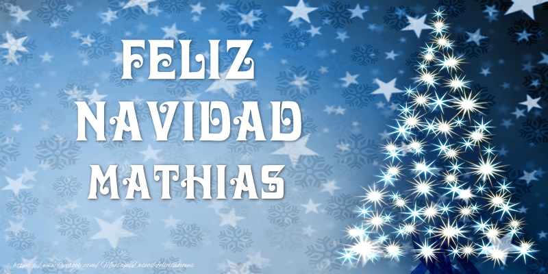 Felicitaciones de Navidad - Feliz Navidad Mathias