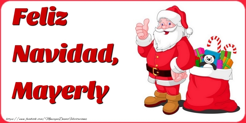 Felicitaciones de Navidad - Papá Noel & Regalo | Feliz Navidad, Mayerly