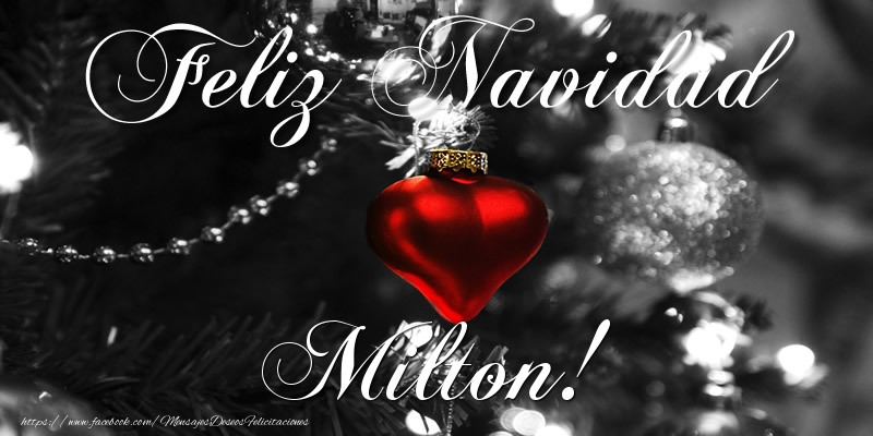 Felicitaciones de Navidad - Bolas De Navidad | Feliz Navidad Milton!