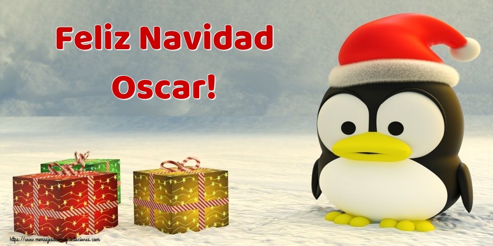 Felicitaciones de Navidad - Regalo | Feliz Navidad Oscar!