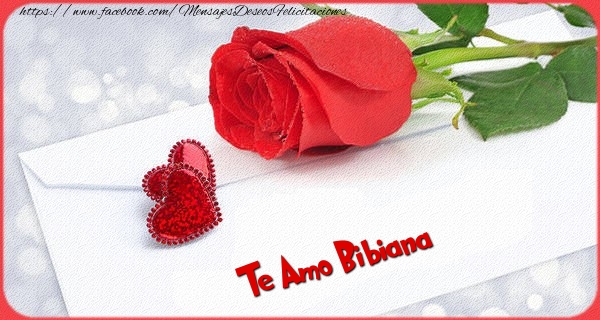 Felicitaciones de San Valentín - Te amo Bibiana