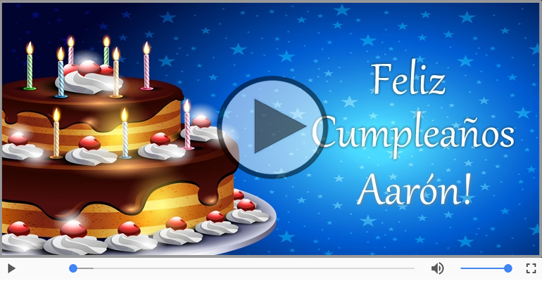 Cumpleaños Feliz para Aarón!