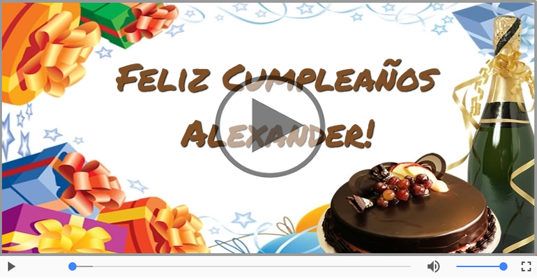 ¡Feliz Cumpleaños Alexander!