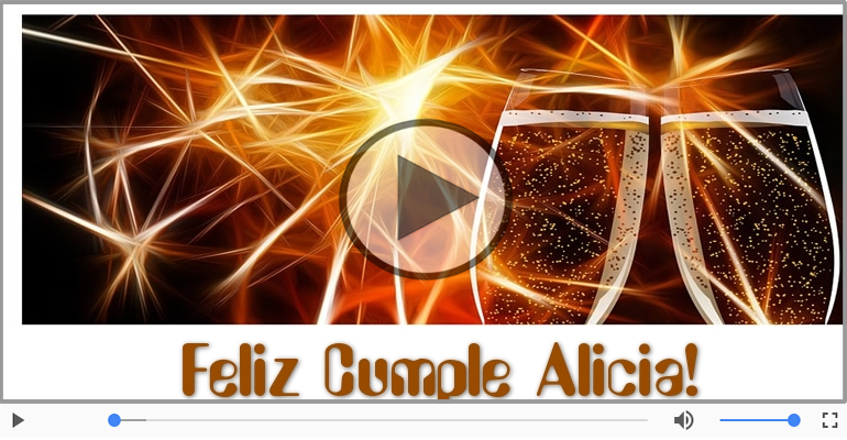 Cumpleaños Feliz para Alicia!