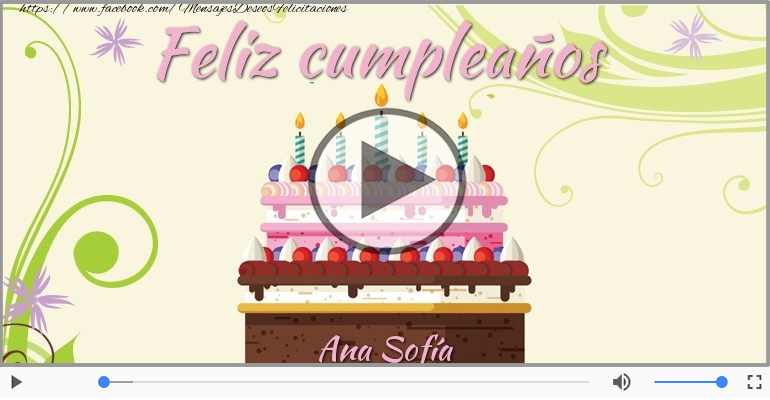 ¡Feliz Cumpleaños Ana Sofía!