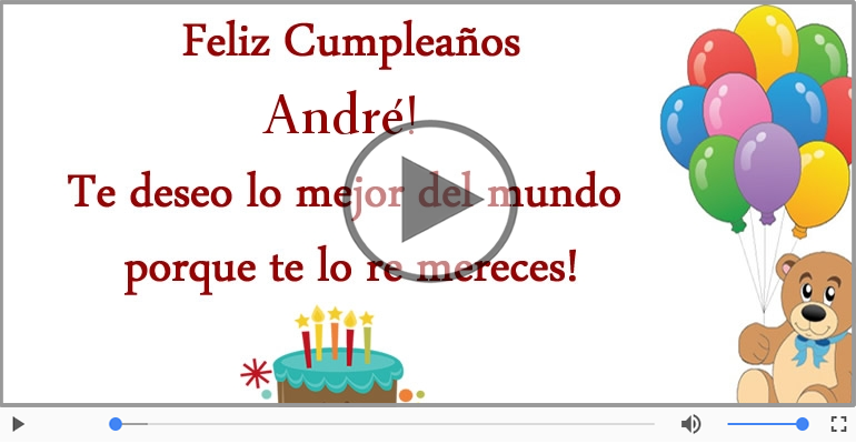 ¡Feliz Cumpleaños André!