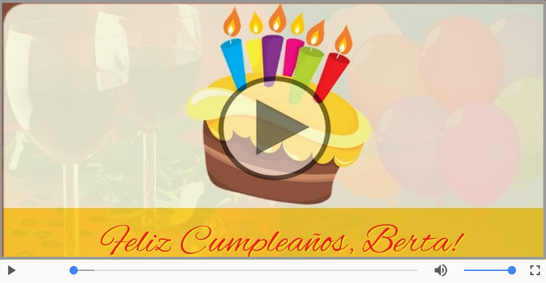 Happy Birthday Berta! ¡Feliz Cumpleaños Berta!