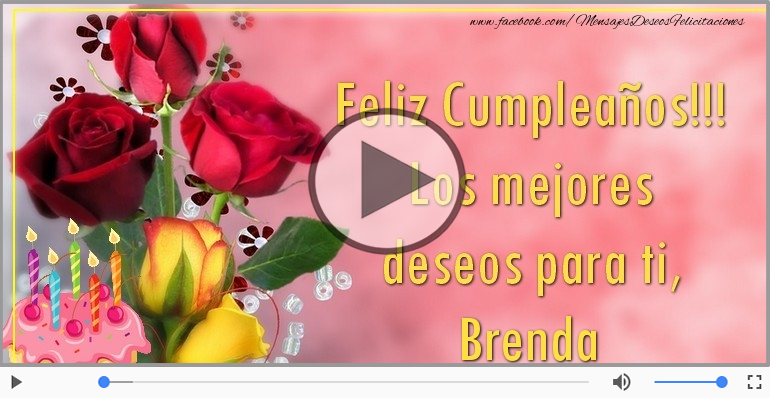 ¡Feliz Cumpleaños Brenda! Happy Birthday Brenda!