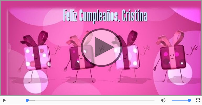 Happy Birthday Cristina! ¡Feliz Cumpleaños Cristina!