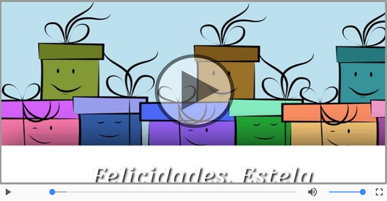 Cumpleaños Feliz para Estela!