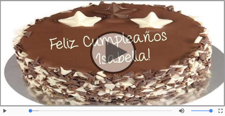 Cumpleaños Feliz para Isabella!