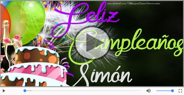 Cumpleaños Feliz para Simón!